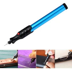Electric Micro Engraver Pen Carve Engraving Tool Kit Cordless Precision Engraver for DIY Jewellery Making Metal Glass Wood