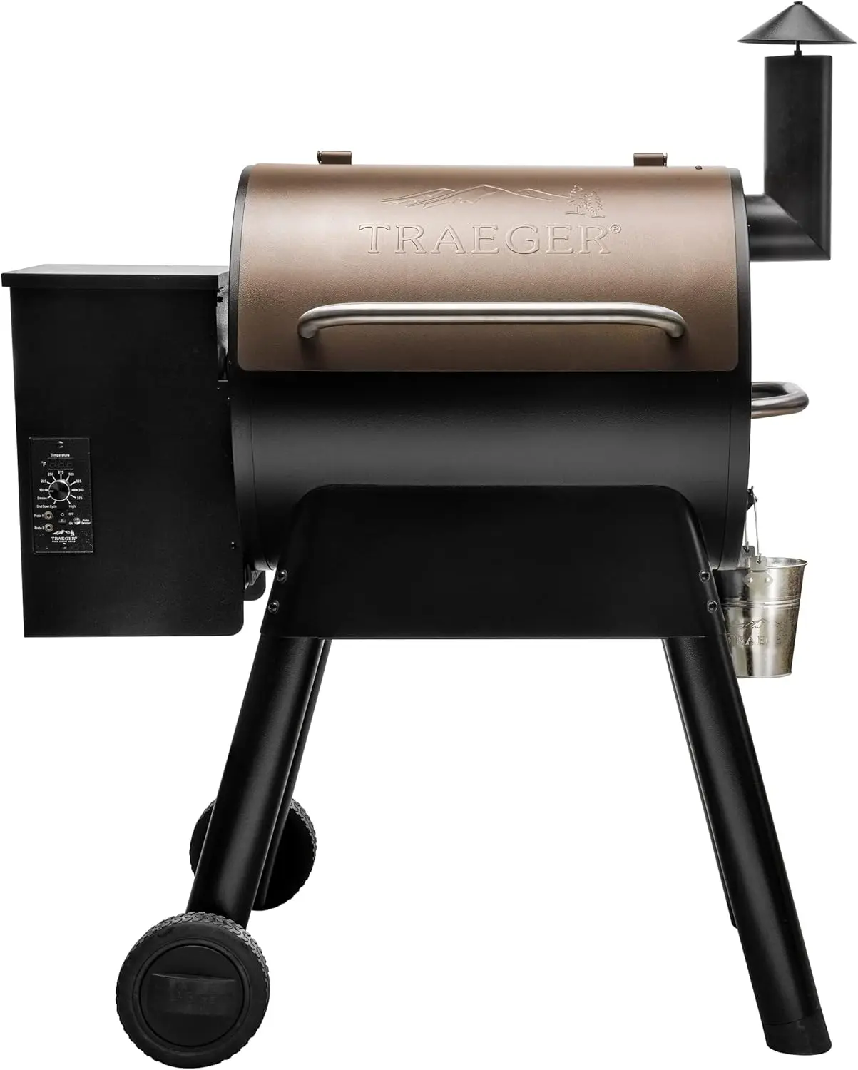 Traeger Grills Pro 22 Electric Wood Pellet Grill and Smoker, Bronze, 572 Square Inches Cook Area, 450 Degree Max Temperature, M