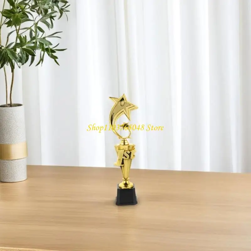 

R53E Competition Star/Wheat Ear Trophies Soccer Medals Prize Cup for Sports Competitions and Party Celebrations