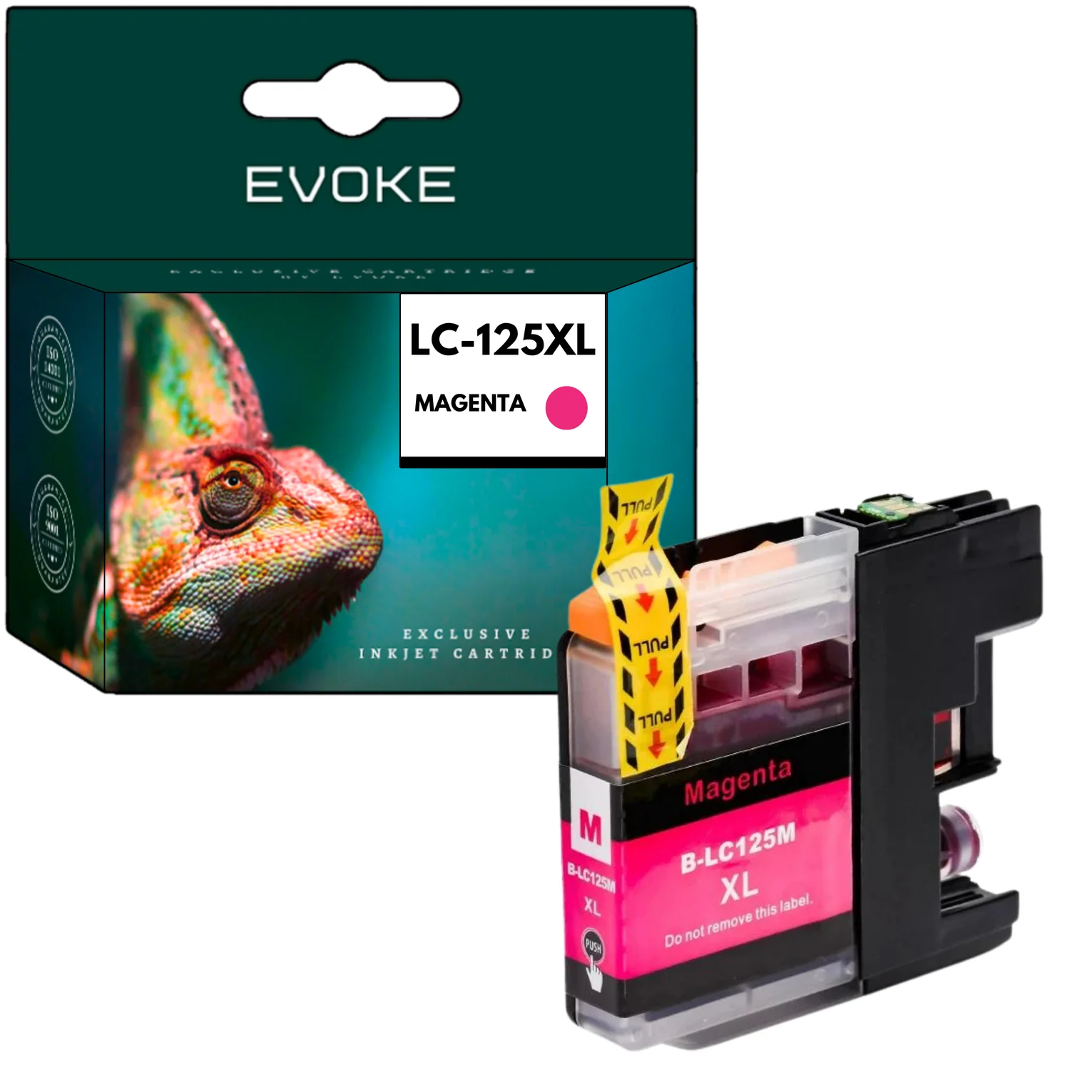 Evoke Compatibele Inkt voor Brother Lc-125Xl Lc125Xl Lc125Xlm Magenta 15 ml 1200 Pagina's Mfc-J6520Dw J6720Dw J6920Dw