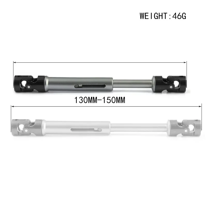 Liga de alumínio arqueada Universal Drive Shaft, RC Car Spare Parts, para YIKONG YK4082 PRO YK4082PRO 1/8, 14030