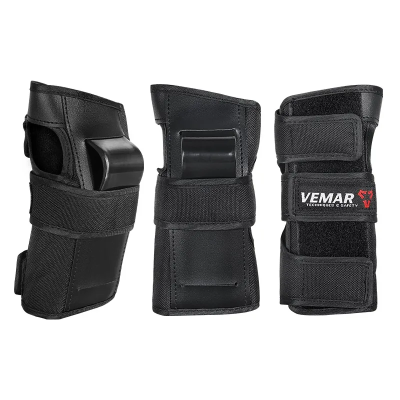 VEMAR Children Motorcycle Knee Elbow Hand Pads 6 Pcs Short Hard Shell Protective Gear 5