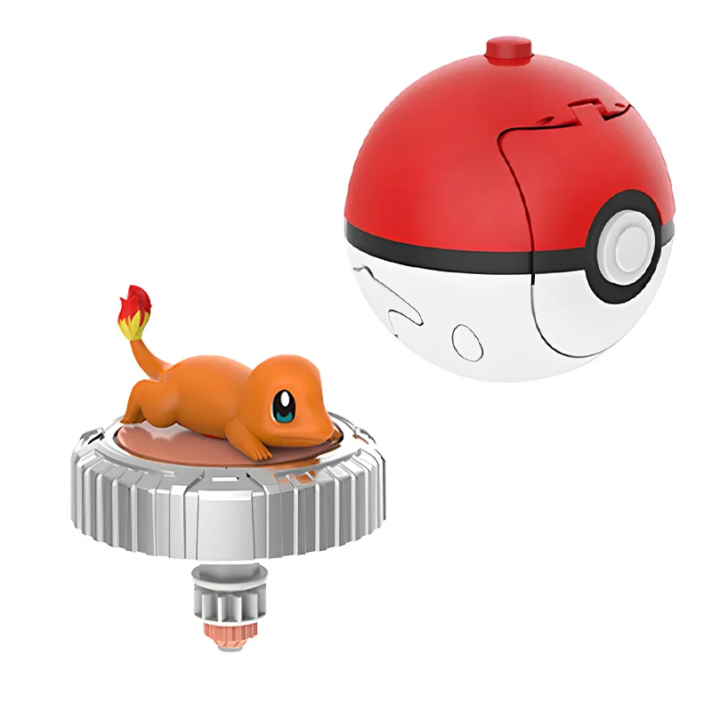 Pokemon Draaitop Actiefiguur Eevee Pikachu Charmander Squirtle Mew Ball Gyro Spinner Gevechtsspel Arena Speelgoed Elf Pokeball