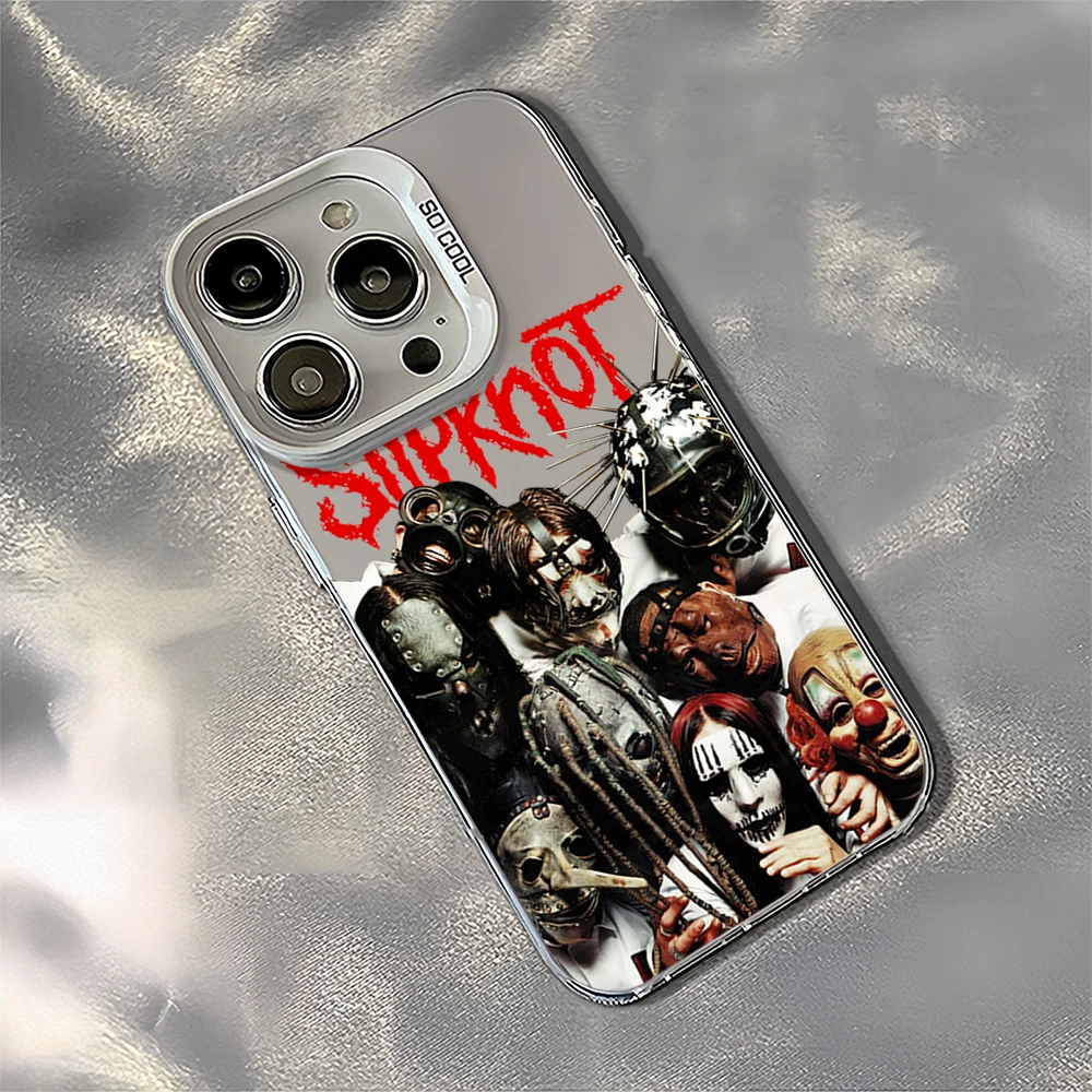Band S-SlipknotS The End So Far Laser Phone Case for iPhone 12 11 13 14 15 16 Max Pro Plus IMD Shockproof Silicone Coque