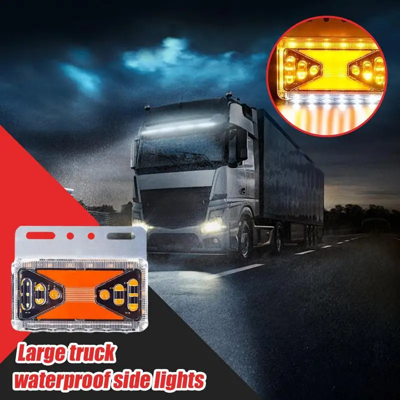 For  Trailer Truck Side Lights High Bright Truck Side Lights Car Accessories Waterproof Super Bright Car Ground Lights For Car