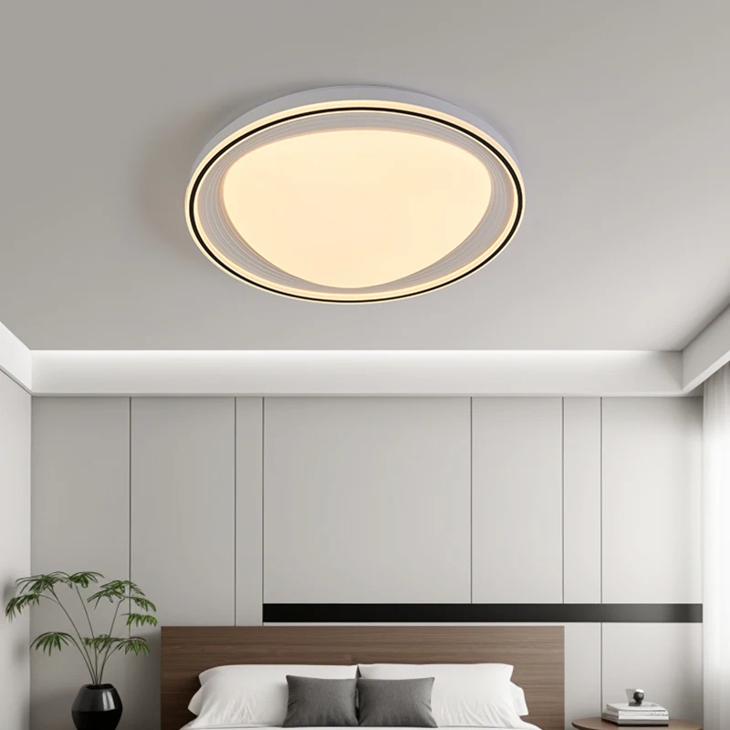 Modern Ceiling Light Simple Circular LED 48/72W Light Bedroom Ceiling Lamp 2024 New French Style Dining Room Lighting Decoration