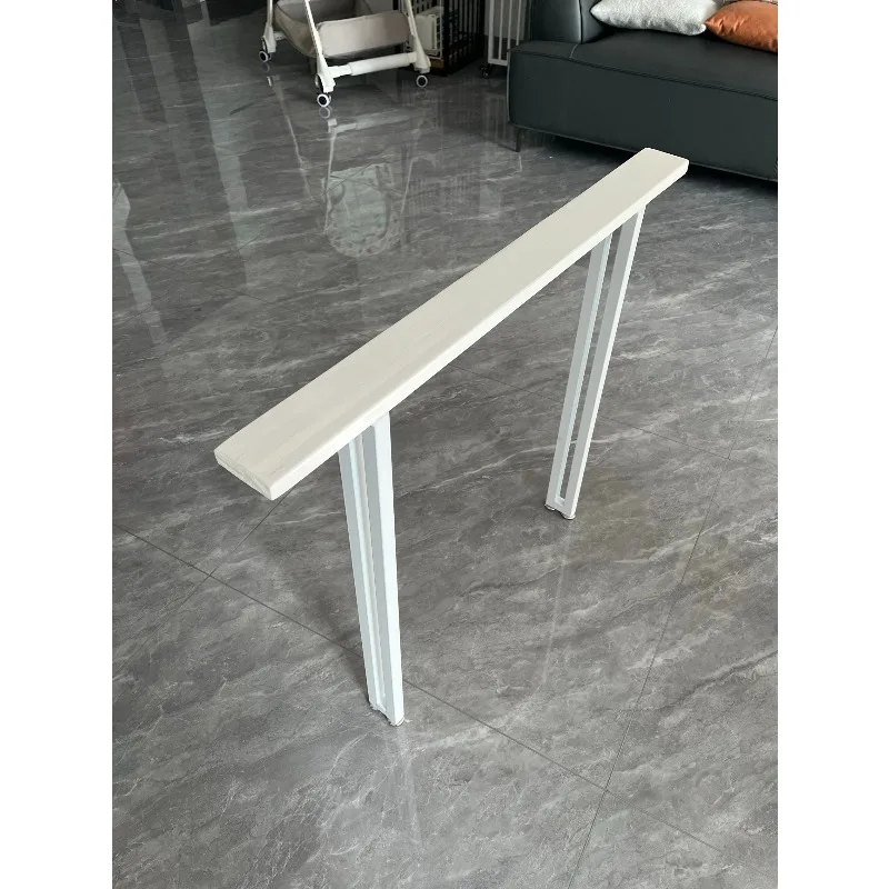 8cm Ultra-Thin Sofa Shelf Solid Wood Wall-Mounted Storage Rack Space-Saving Bedside Table Living Room Organizer for Small Space