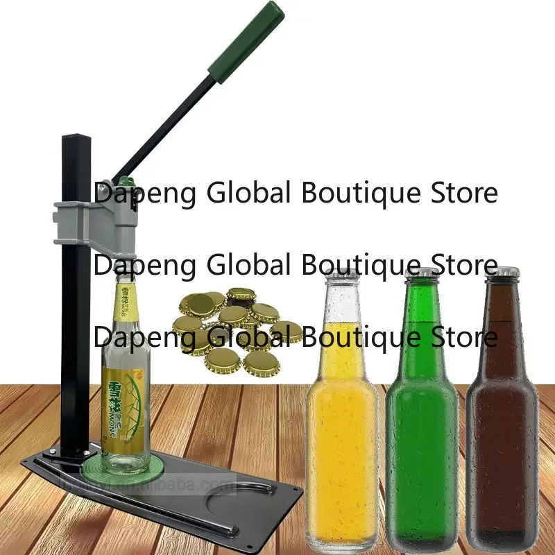 Manual Detachable Bench Top Adjustable Bottle Capper Auto Lever For Homebrew Beer Bottle Capping Press Machine