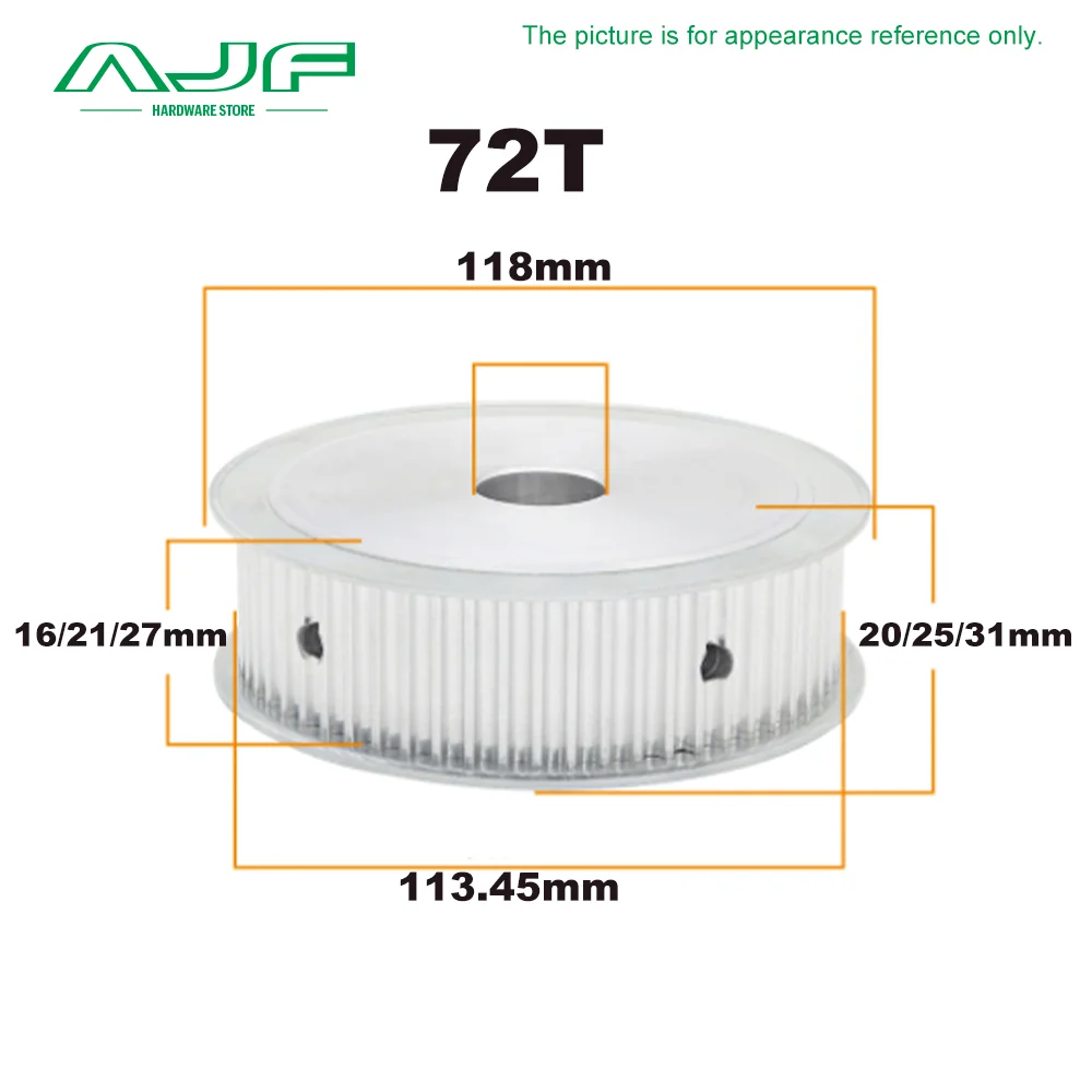 HTD 5M Timing Pulley 60Teeth 72Teeth 5M AF Type Pulley Bore 8-35mm Belt Width 15/20/25mm HTD 5M Synchronous Wheel 60T 72T