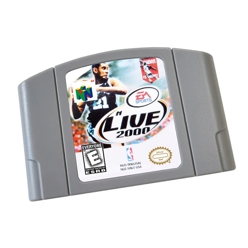 N64 games Cartridge -NBA Live 2000 NTSC  And PAL Version Retro Games reconstructed