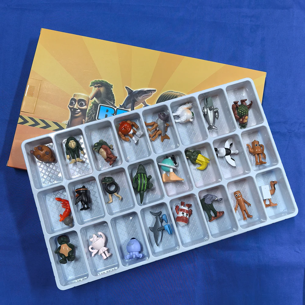 24 pz Italian Brainrot Tung Tung Sahur Serie Action Figures Set Tralalero Bombardino Crocodilo Shimpanzini Bananini Confezione Regalo