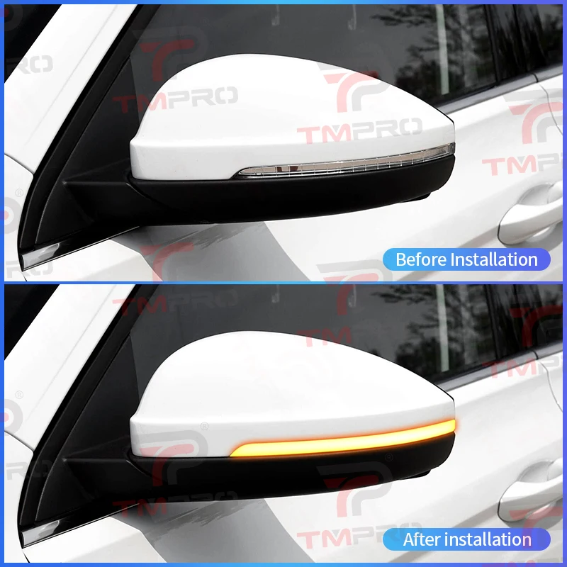Suitable for Volkswagen 2019 Lavida Bora Passat Hyundai Elantra and Skoda Superb black signal light rearview mirror turn signals