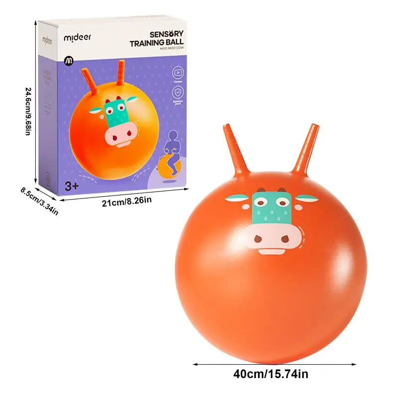 Hopper Balls For Kids 40Cm/16in Kangaroo Bouncer Hop Ball Toy per bambini allenamento sensoriale diametro addensato per bambini