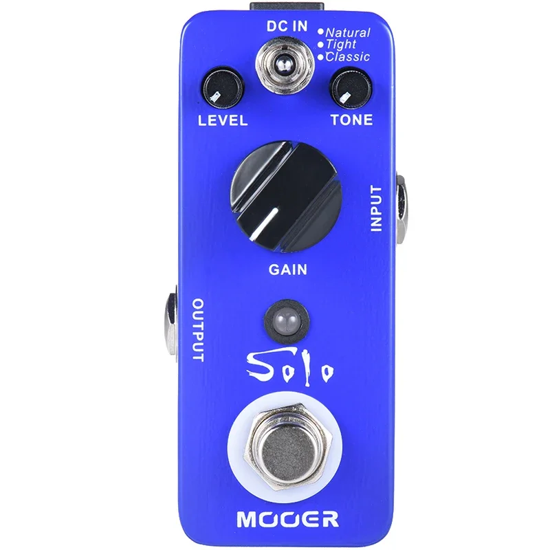 MOOER Solo Distortion Guitar Effect Pedal High-Gain 3 Modes Natural Tight Classic Effect True Bypass Electric Guitar Accessory