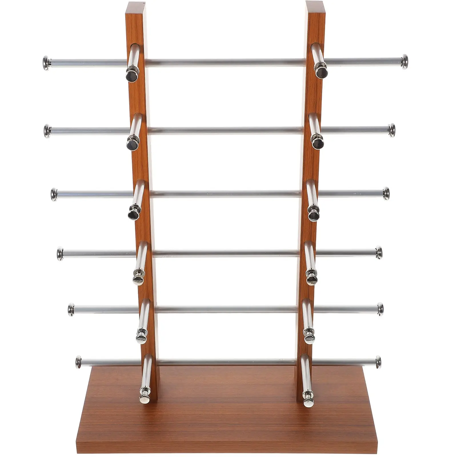 

12 Pcs Wooden Aluminum Eyewear Display St for Glasses Sunglasses Holder ganzier Sturdy Lightweight Desk Accessories Family Decor