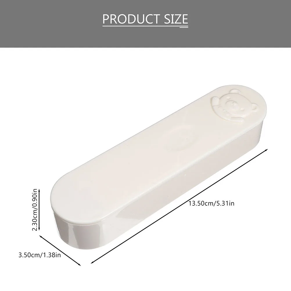 3Pcs Cotton Swab Holder Bear Shape Compact Storage Box for Vanity Countertop Organizer Cotton Swab Dispenser Container
