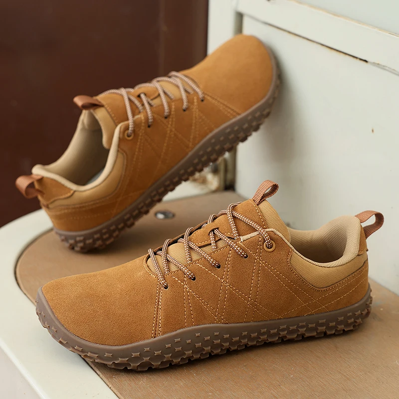 

Fashion Unisex Wider Shoes Breathable Mesh Men Barefoot Wide-toed Shoes Soft Zero Drop Sole Wider Toe Sneakes New Flats Big Size