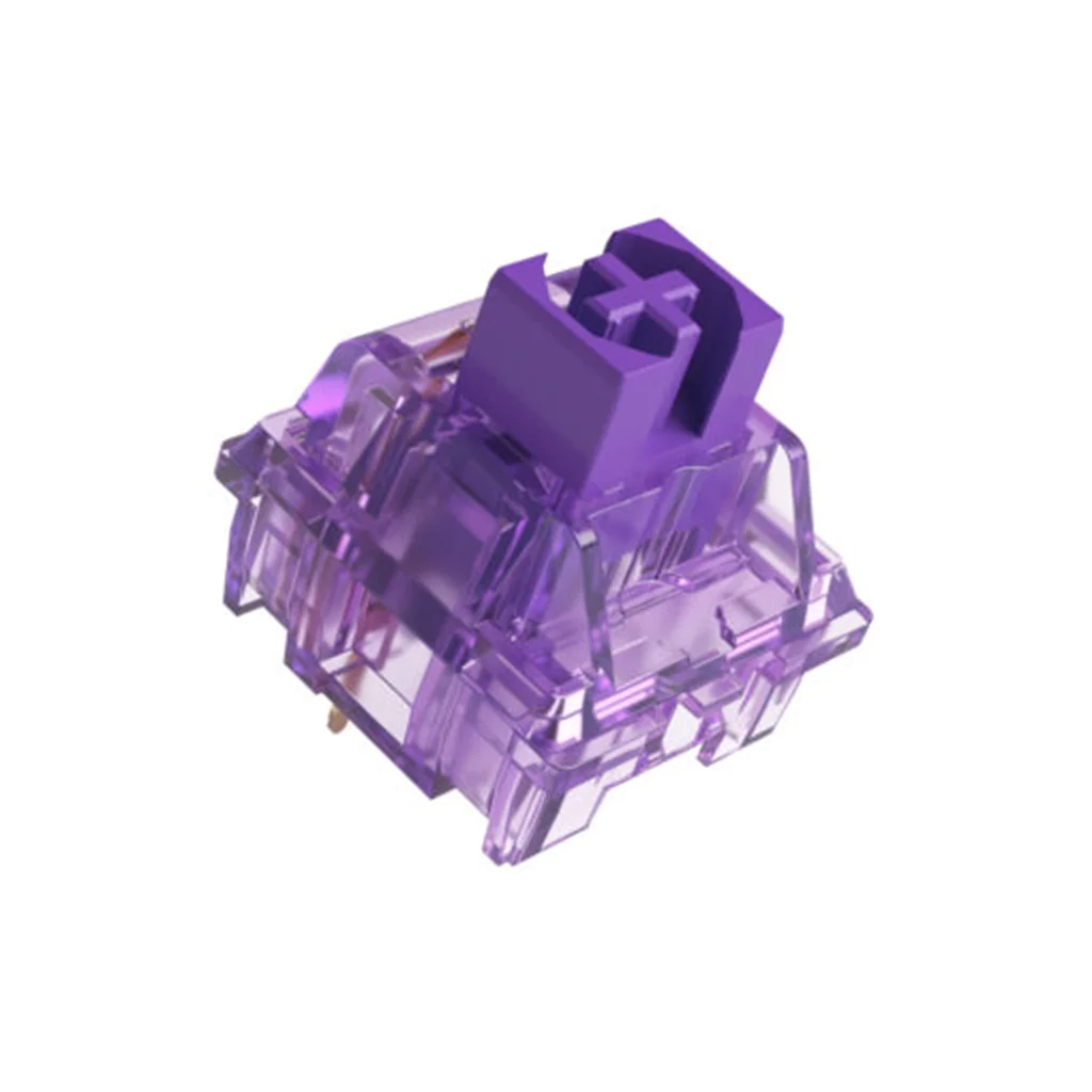 AKK0 CS JELLY PURPLE V2 Switch 56 Gf 3 Pins Tactile Switches POM Custom Mechanical Keyboard Gaming Switch Axle Seat Hot Swap Kit