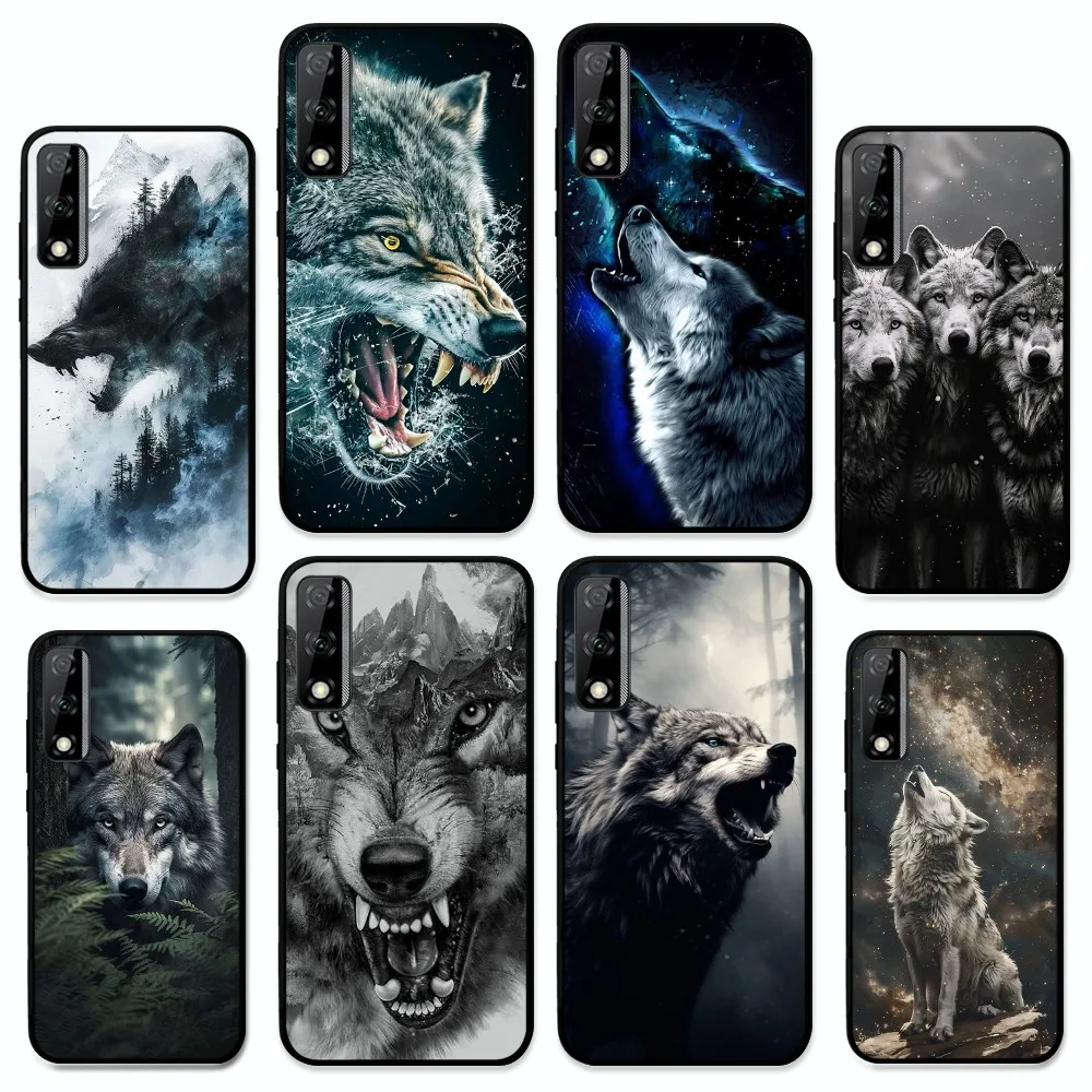 

Animal The Wolf Howl Phone Case For Huawei Y9 6 7 5 Prime Enjoy 7s 7 8 Plus 7a 9e 9plus 8E Lite Psmart Shell