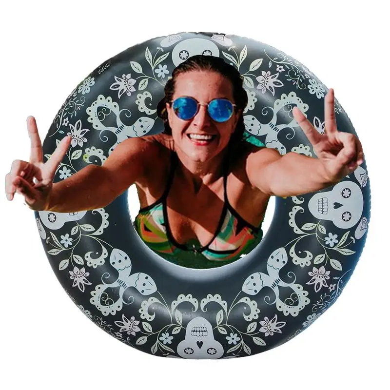 

Swim Rings Color-Changing Swimming Floating Portable Inflatable Color-changing Pool Ring For Travel Park Hiking Camping