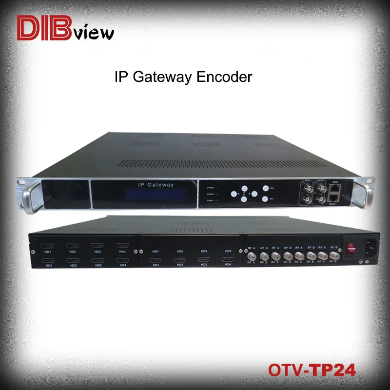 Professioneller Empfänger FTA IPTV Encoder Headend Tuner RF DVB T2 zu IP Gateway zu RF Konverter