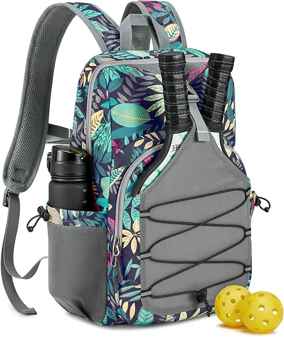 

Pickleball Backpack Adjustable Waterproof Padel Bag 2-4 Paddles Sports Pack Outdoor Tennis Camping Pickleball Bag