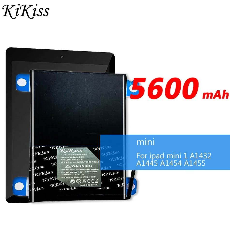 

For Apple iPad Mini 1 5600mAh Battery - Long-lasting Power for A1432 A1445
