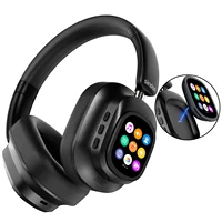 Siindoo JH-ANC930Plus Auriculares con cancelación activa de ruido, auriculares inalámbricos híbridos con pantalla LED de control táctil multimagnético