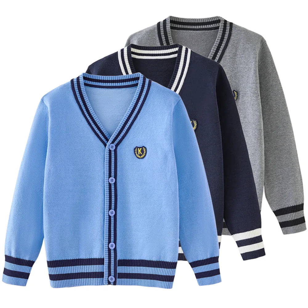 

New Autumn Boys Clothes Kids Jackets for Boy Fashion Children Nail Bead Denim Coats Teenage School Turn-down Collar Jeans Tops