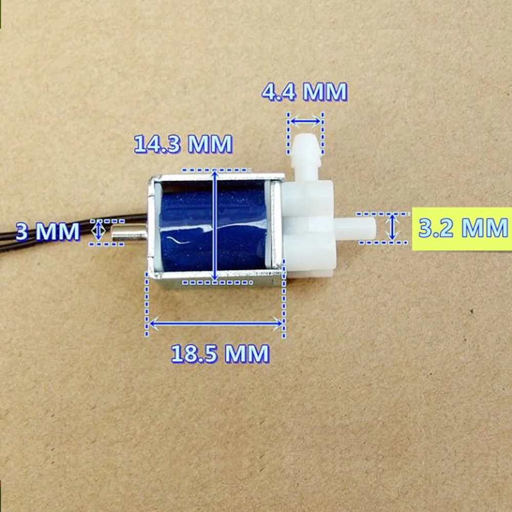 DC 12V Solenoid Valve 2-position 3-way Small Control Valve for Sphygmomanometer Exhaust Air Release Electric Control Valve