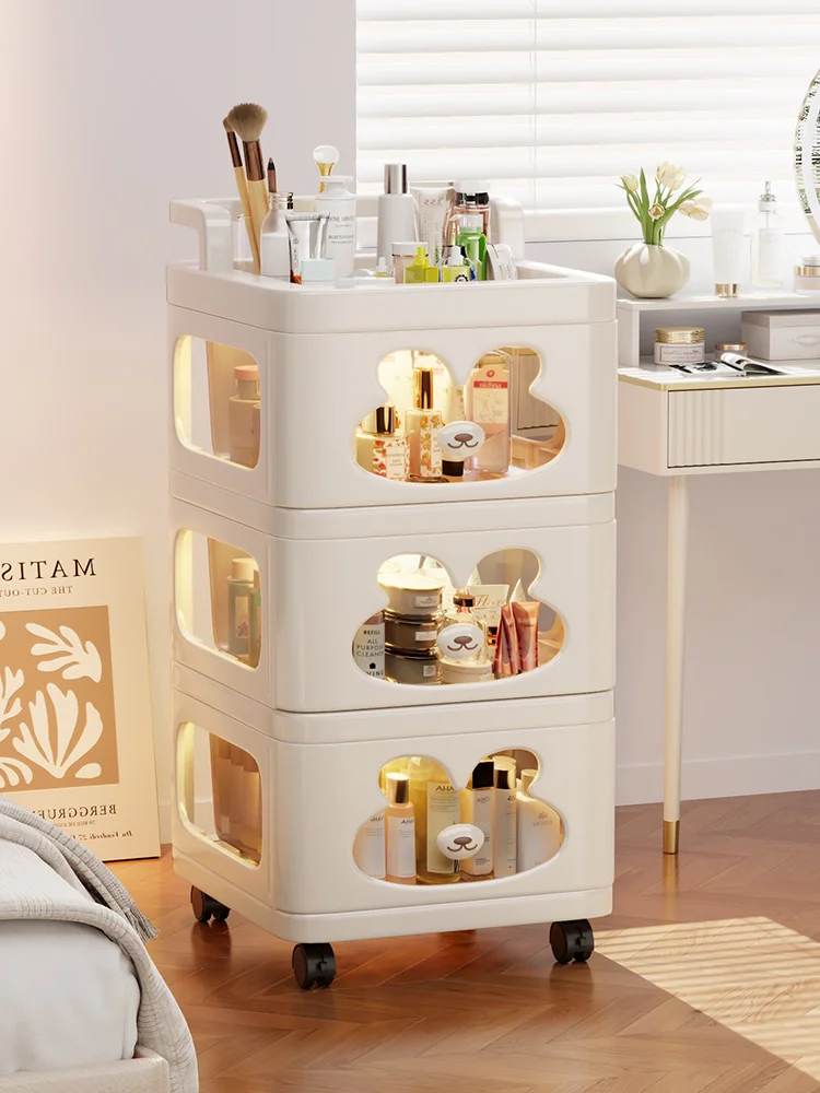 

Multi-Layer Der pe Standing Cosmetic Storage Box Lipsti eup Desk Organizer Plastic Storage Cabinet und Support