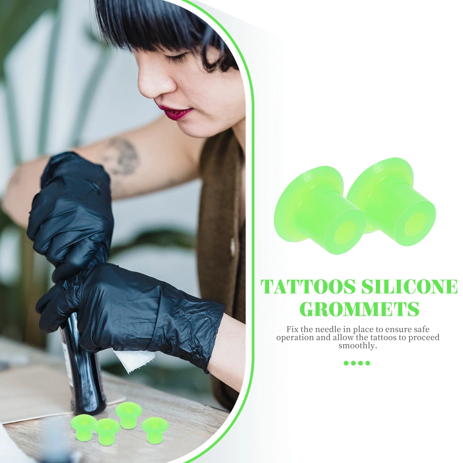 

1 Box Tattoos Needle Grommets Silicone Superior Elasticity Fixing Tattoo Needles Professional Tattoos Accessories Supplies