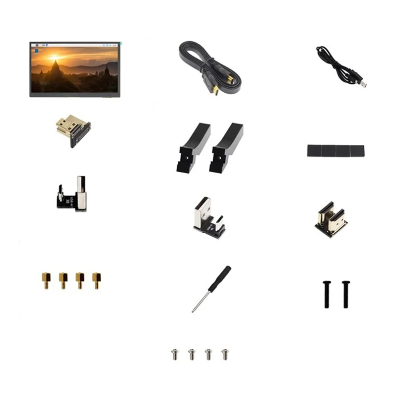 Professional 7Inch Capacitive Touch Screen For Raspberry Pi 1024X600 IPS HD -Compatible Touch Screen Computer Secondary Scre