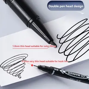 10 pcs permanent markers pensproof manga dwaterproof double water colorful face oily paint painting painting art school supplies Stationery 6 Main Sales Nanjing Pen - №4