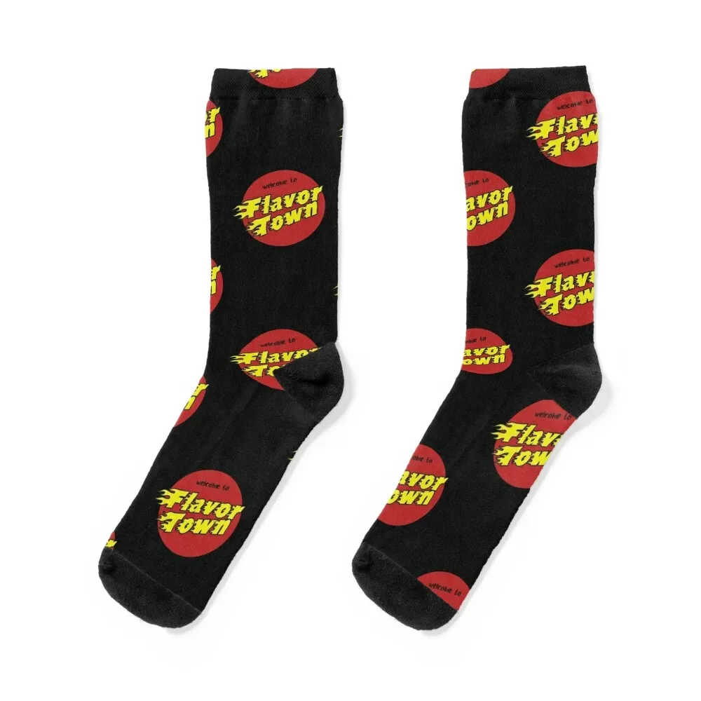 

Welcome to Flavor Town Guy Fieri Socks Run Soccer cool aesthetic Women's Socks Men's