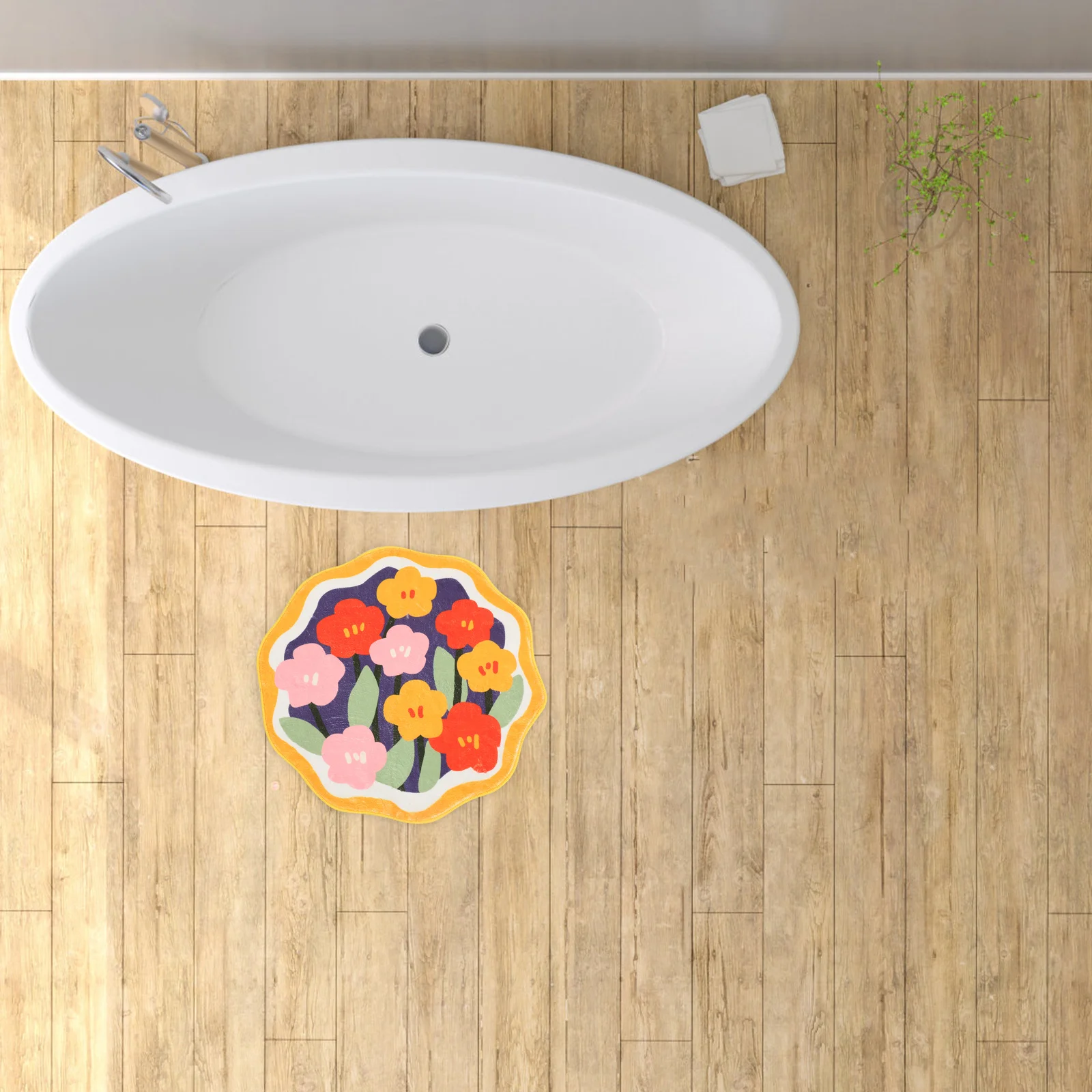 

home floor mats bathroom rugs cartoon rug flower doormat bath mat Cute flower mat Water Absorbent Floor Rug