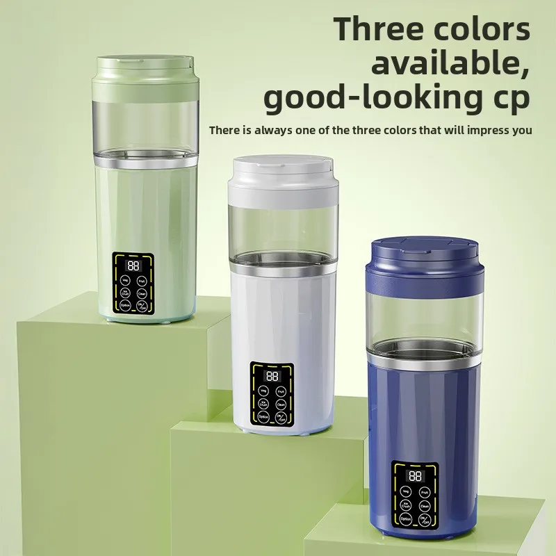 عصارة محمولة قابلة لإعادة الشحن عبر USB، شاشة رقمية، خلاط قوي، كسارة ثلج للمنزل في الهواء الطلق #4