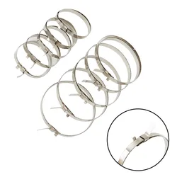 10X New Universal CV Boot Clips Kit Stainless Steel Axle CV Joint Boot Crimp Clamp Kit Set Short Large Bands Car Accessories