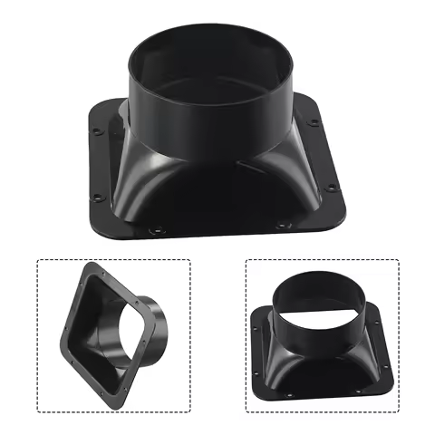 Ventilation Duct Flange Connector 100-200MM Ventilation Equipment Air Inlet Outlet Adapter Air Ducting Connection Joints