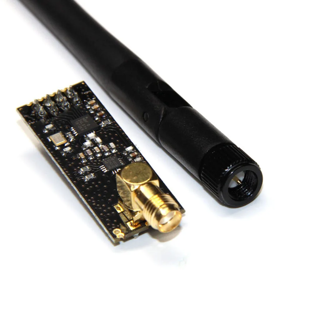 Módulo De Antena De Comunicação Sem Fio Do Transceptor, NRF24L01 + PA + LNA 2.4G 1100M SMA