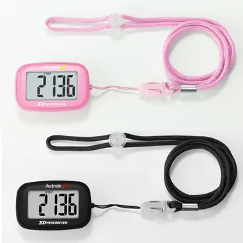 Avtrek 手提式迷你計步器 3D 計步器數位懷錶時鐘,適用於戶外運動健身跑步步行步數追蹤器 8 最佳銷售 懷錶 - №4