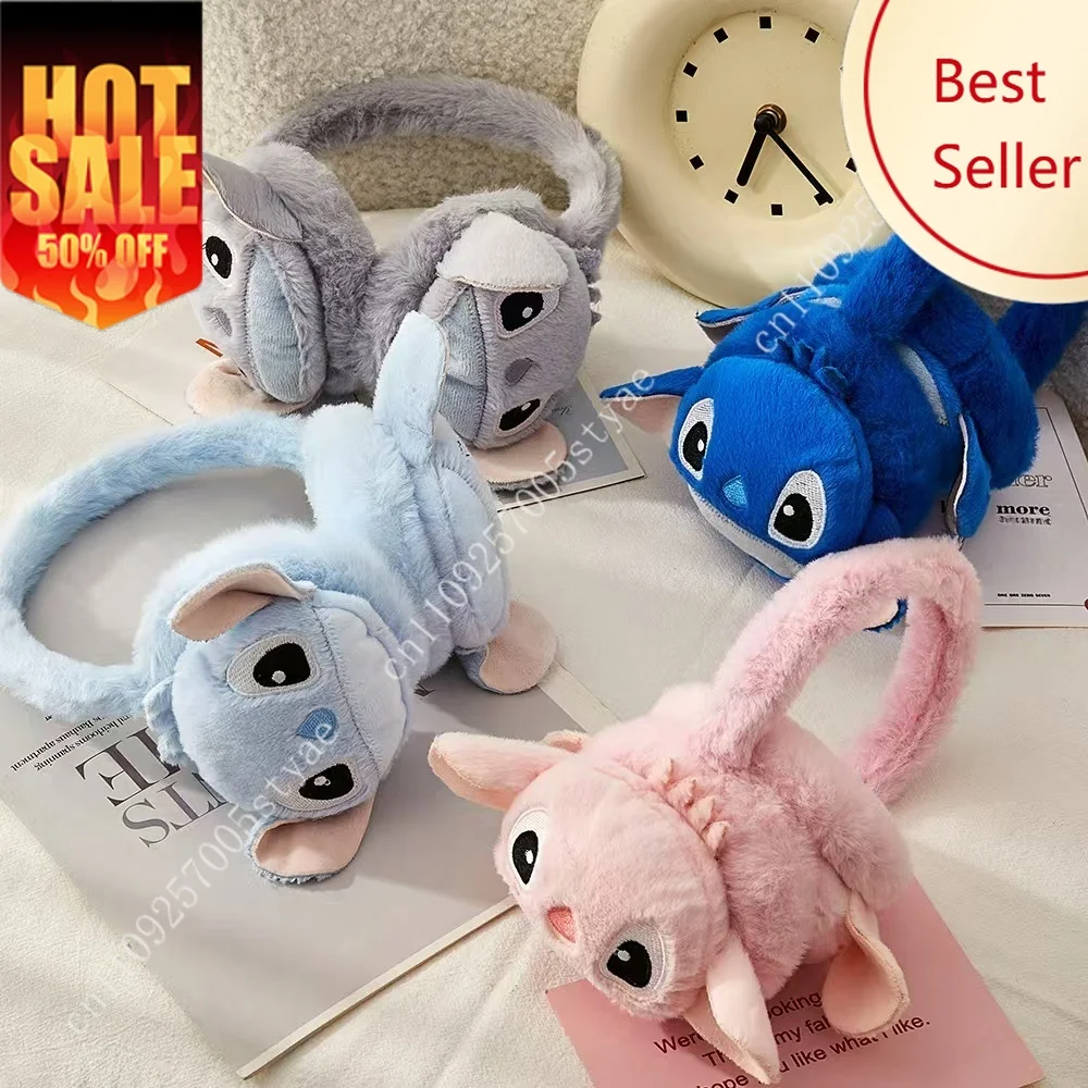 

Disney Stitch Cute Winter Cartoon Warm Earmuffs Earmuffs Plush Cold-proof Anti-freezing Thickened Ear Warm Ear Bag