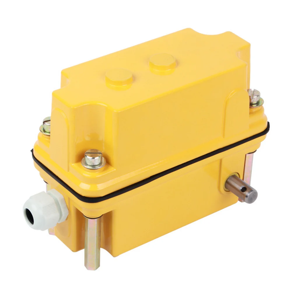 Yellow Travel Limit Switch Limit Switch Self-reset Mechanism Broad Application Compatibility Thickened Resin Shell