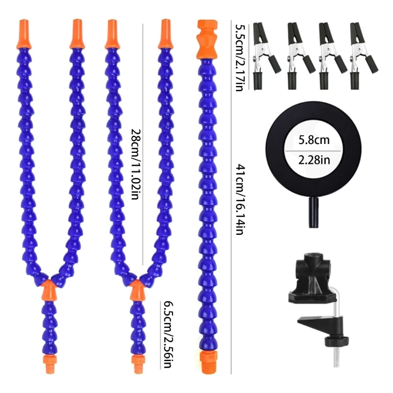 Manos amigas profesionales, herramienta soldadura tercera mano, lupa 3X, 3 brazos