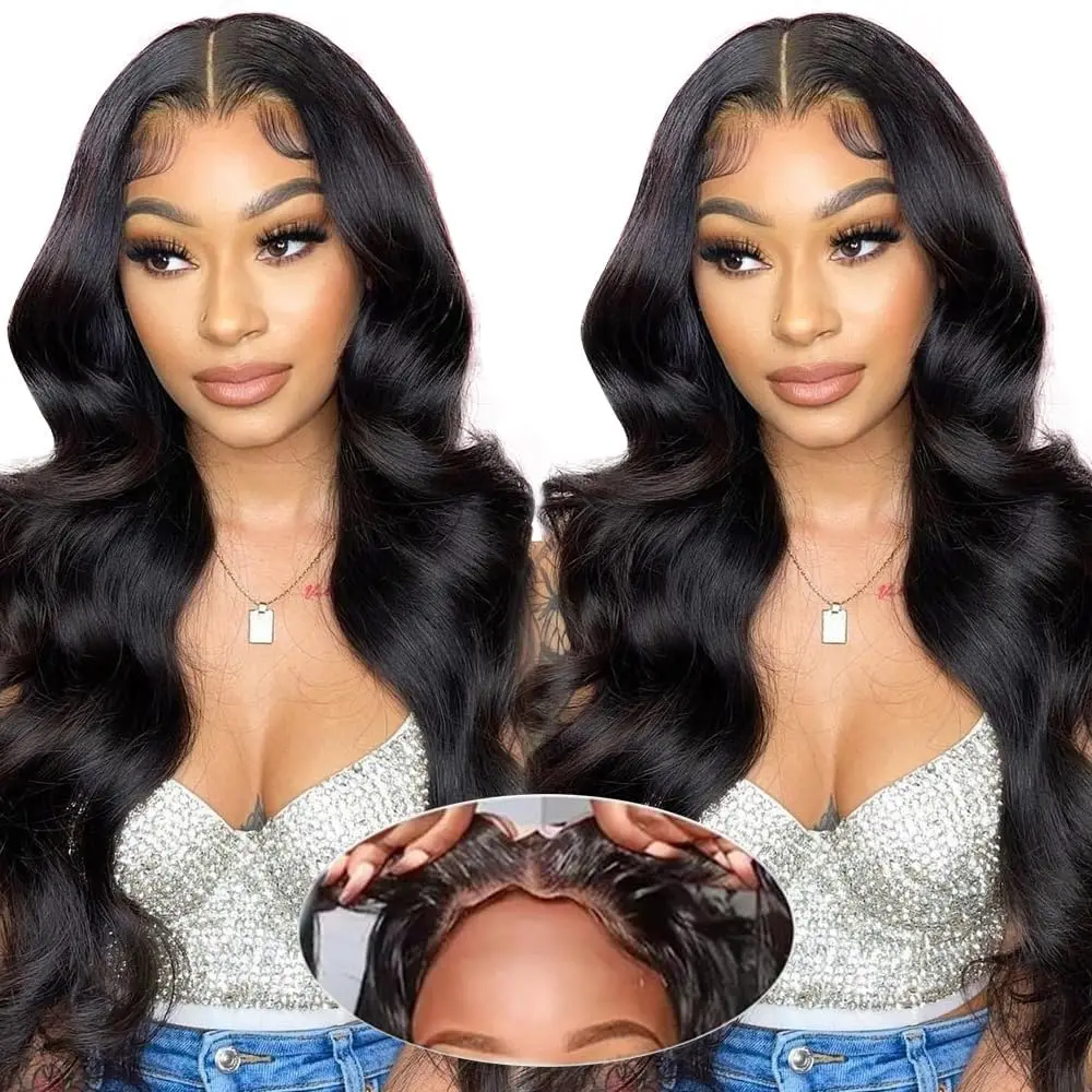 

30 Inch Wear and Go Glueless Wigs Human Hair Pre Plucked Pre Cut 5x5 Lace Closure Wigs Body Wave Human Hair Wigs for Women