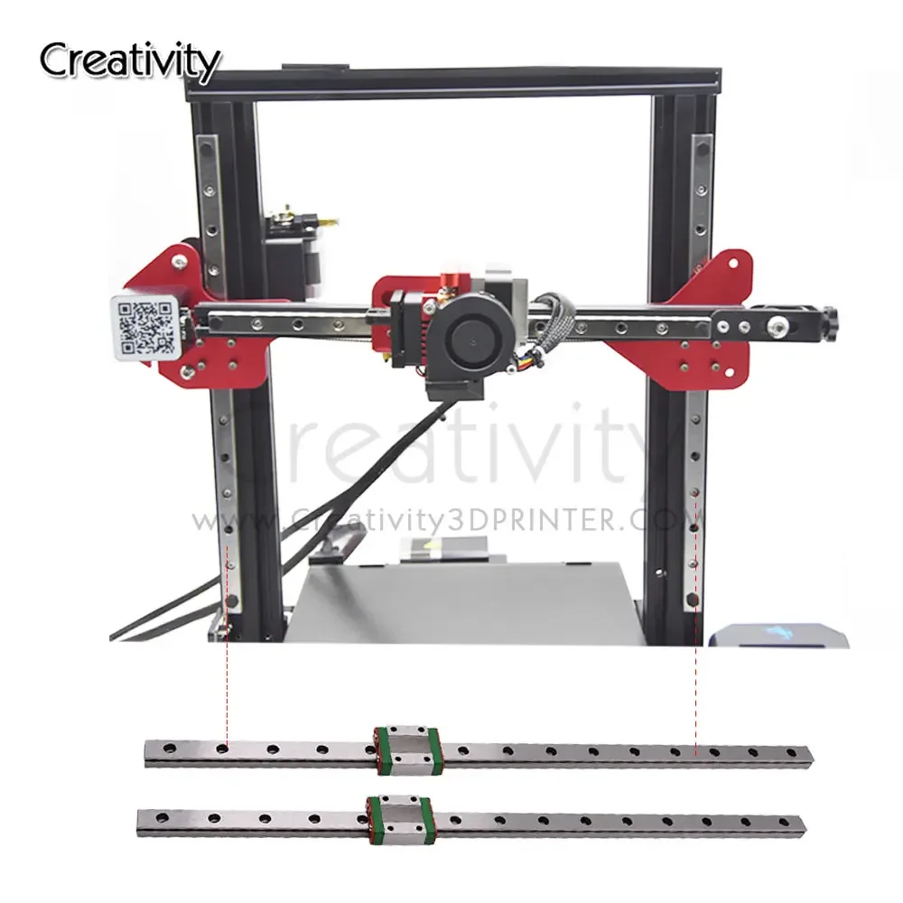 Imagem -03 - Kit de Guia Linear de Eixo z Duplo com Suporte de Placa Fixa Ender3 Ender-3 Ender-3 v2 Cr10 cr 10s s4 s5 Mgn12c