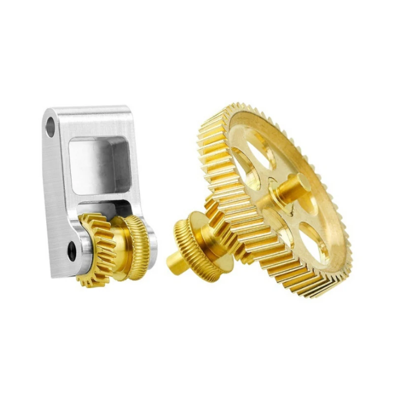 For Bambu Lab X1 P1S P1P Full Metal Extruder Brass Hardened Steel DLC Nano Coated Helical Gear Feed Kit
