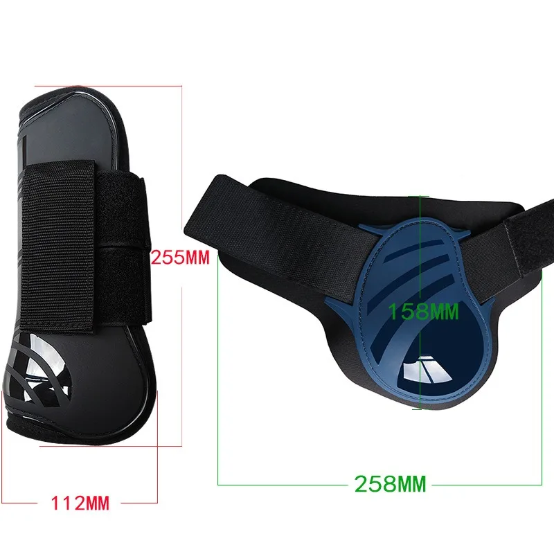 

PU Horse Jumping Brushing Boots Lightweight Breathable Front & Hind Leg Protectors
