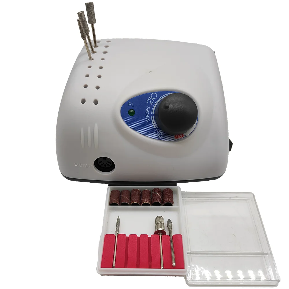 65W 35K New Nail Art Set Strong 210 Control Box SDE-SH20N Marathon Handpiece  Nail Drill Pedicure Nail File Polisher Dental Lab