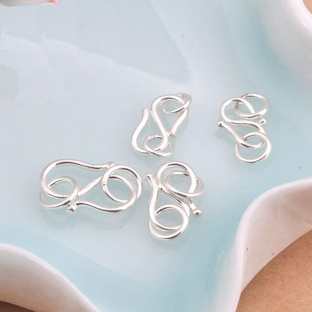 

5Pcs DIY Jewelry Clasp For Bracelet Accessories S Hook Clasp W Shape Bracelet Necklace Fastener Durable Elegant